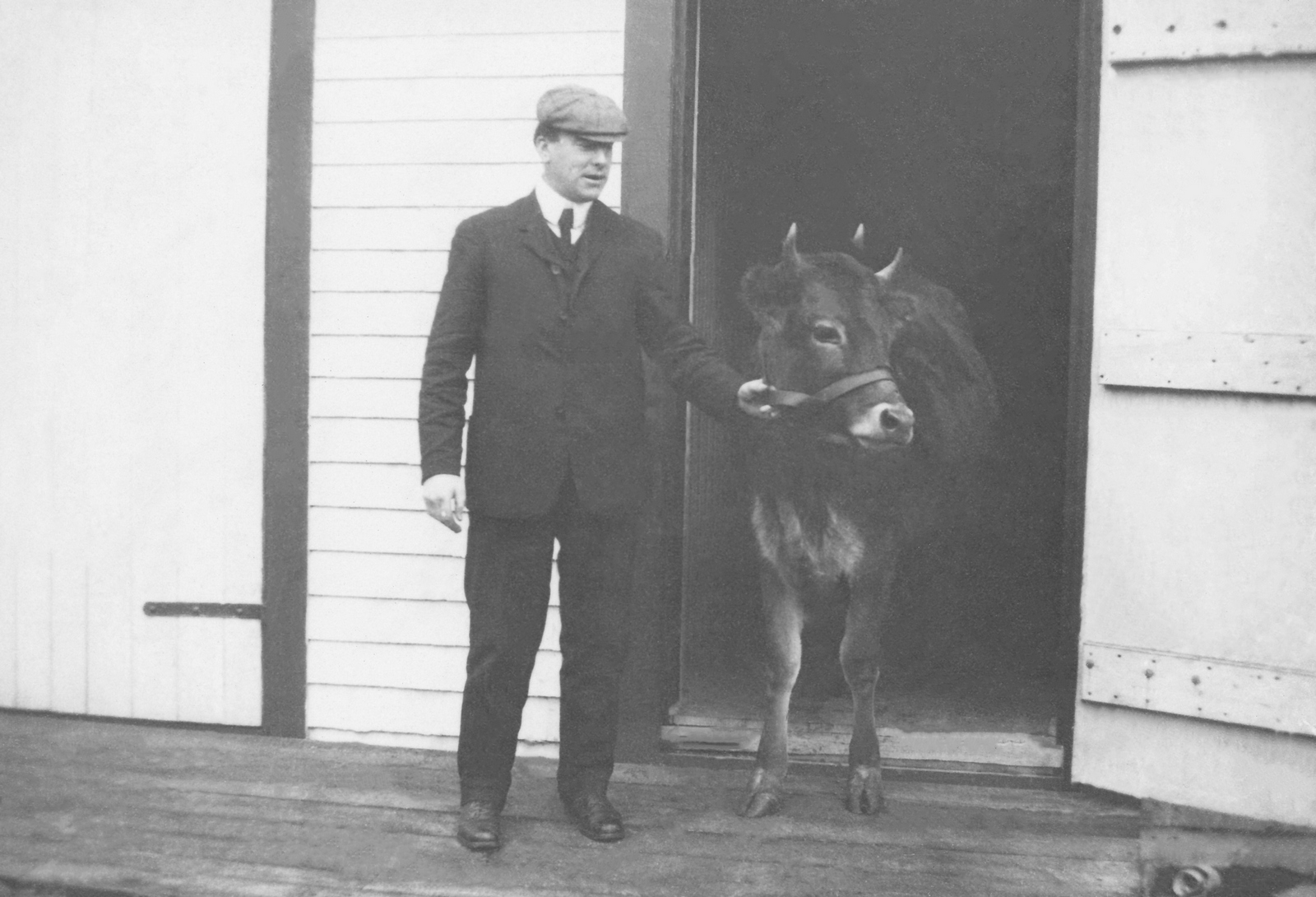 Charles Monaghan at Willow Park Barn 1906